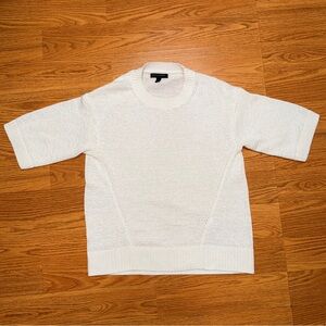Women Banana Republic White Knit Top